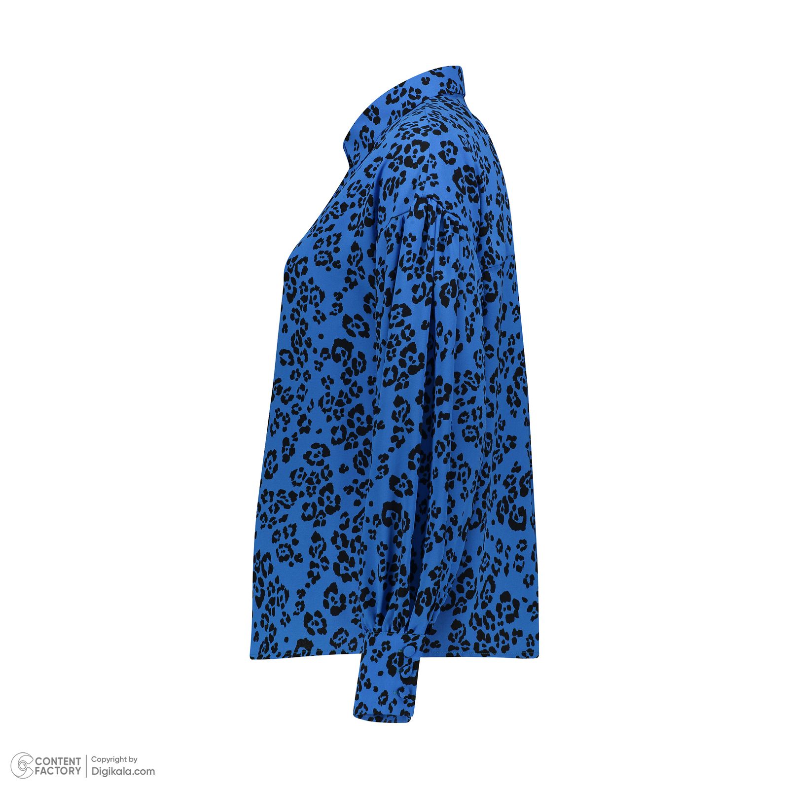 شومیز آستین بلند زنانه برنس مدل آزالیا رنگ آبی -  - 4