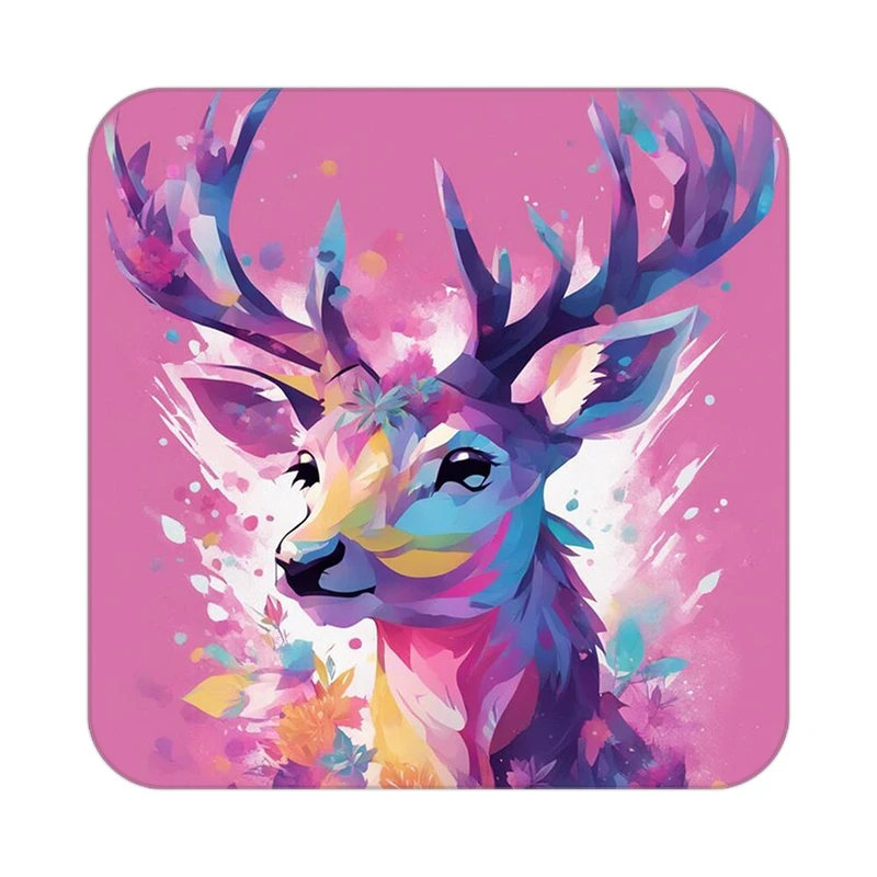 زیر لیوانی کاکتی طرح حیوانات رنگی مدل mp26202