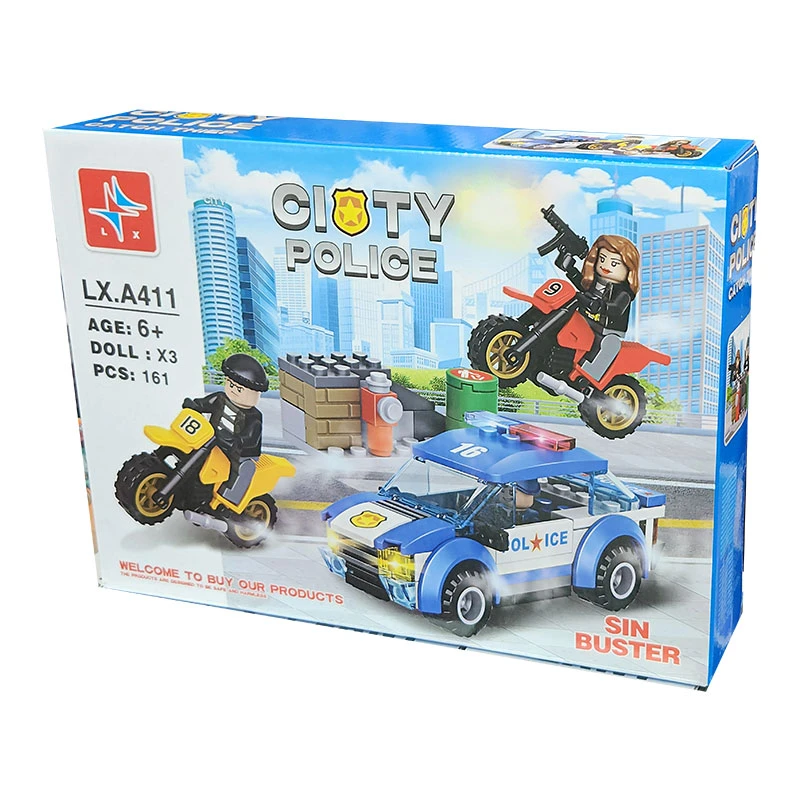 ساختنی 161 تکه مدل ال ایکس سری City Police کد 411