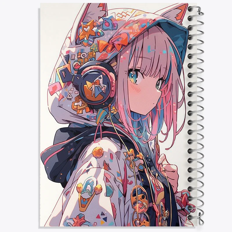 دفتر شطرنجی 50 برگ خندالو طرح دخترانه کد N1805