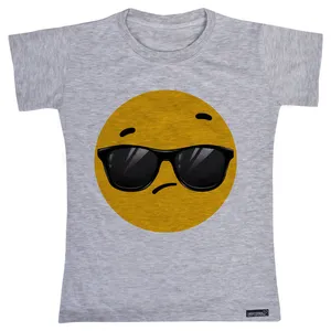 تی شرت آستین کوتاه دخترانه 27 مدل Emojie Eynaki کد MH1399