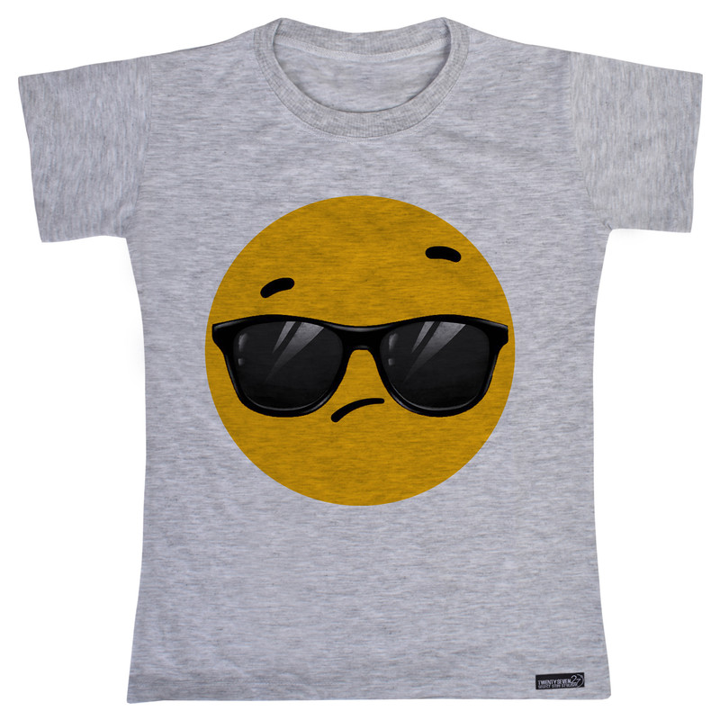 تی شرت آستین کوتاه دخترانه 27 مدل Emojie Eynaki کد MH1399