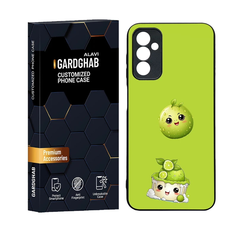 کاور گارد قاب علوی مدل دورژله ای پشت گلس کارتونی و انیمه مناسب برای گوشی موبایل سامسونگ Galaxy M13 4G