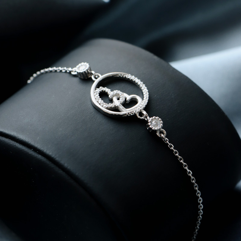 دستبند نقره زنانه جی تی ای مدل 195