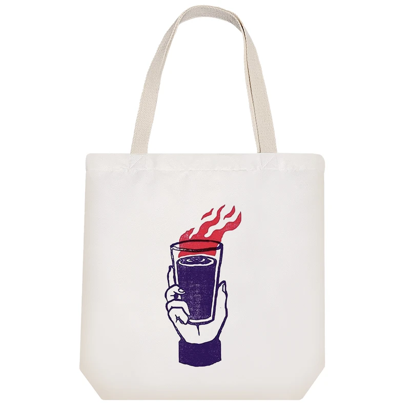 ساک خرید خندالو مدل لیوان و آتش کد 5194