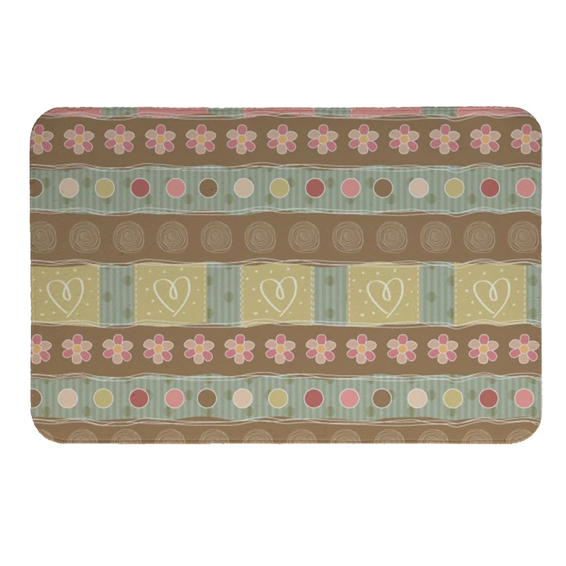  پادری طرح گل وقلب کد 8070 سایز 60 × 40 سانتی متر