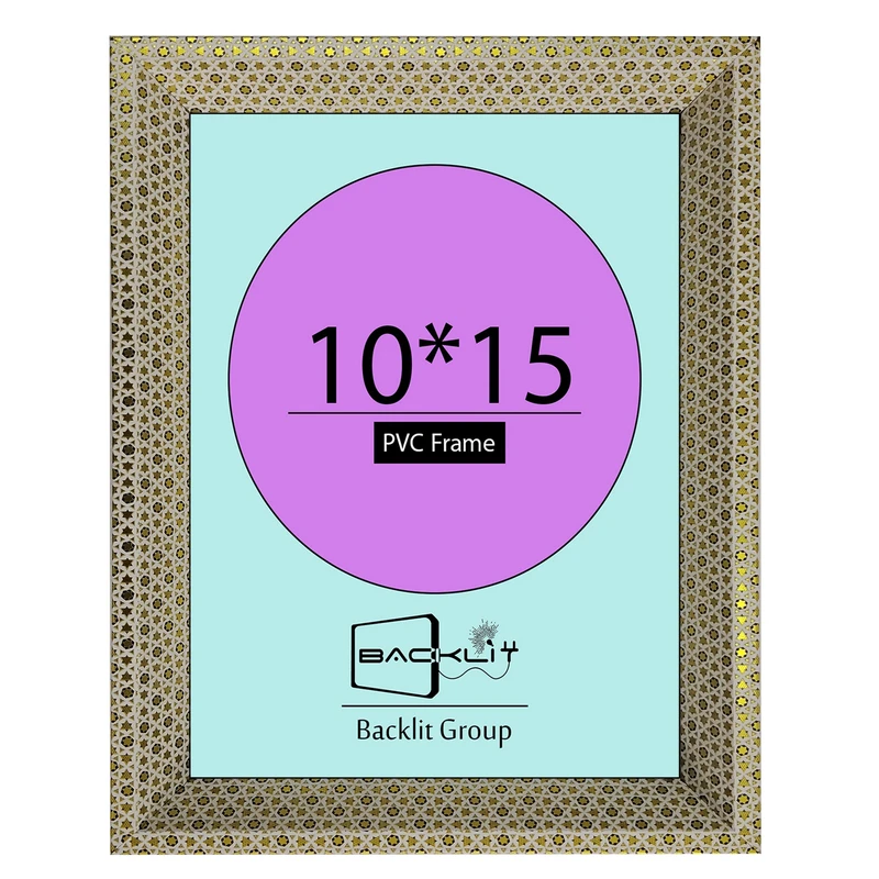 قاب عکس بکلیت طرح خاتم مدل 208 هرمی دیواری سایز 15×10 سانتی متر