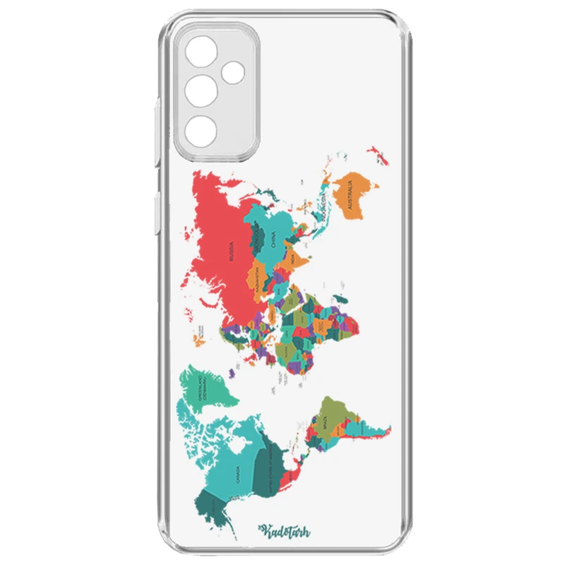 کاور  قاب گوشی طرح Map مناسب برای گوشی موبایل سامسونگ Galaxy A13 5G
