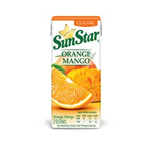 Sunstar Orange Mango Drinking Without Pulp Gas 0.2lit