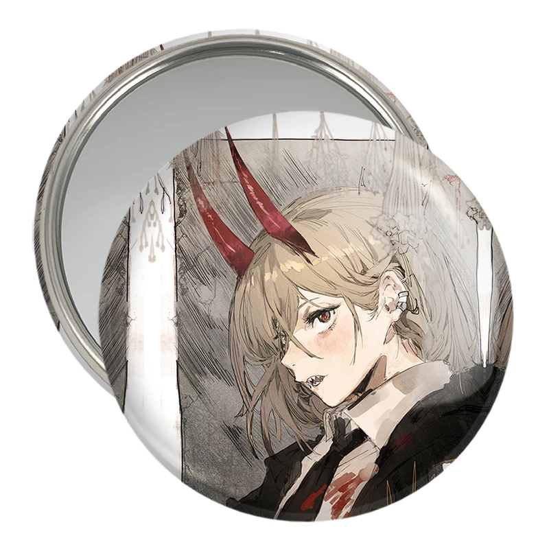 آینه جیبی خندالو مدل پاور انیمه مرد اره ای Chainsaw Man  کد 17918