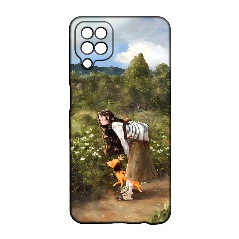 کاور طرح دخترانه کد 260 مناسب برای گوشی موبایل سامسونگ Galaxy A22 4g