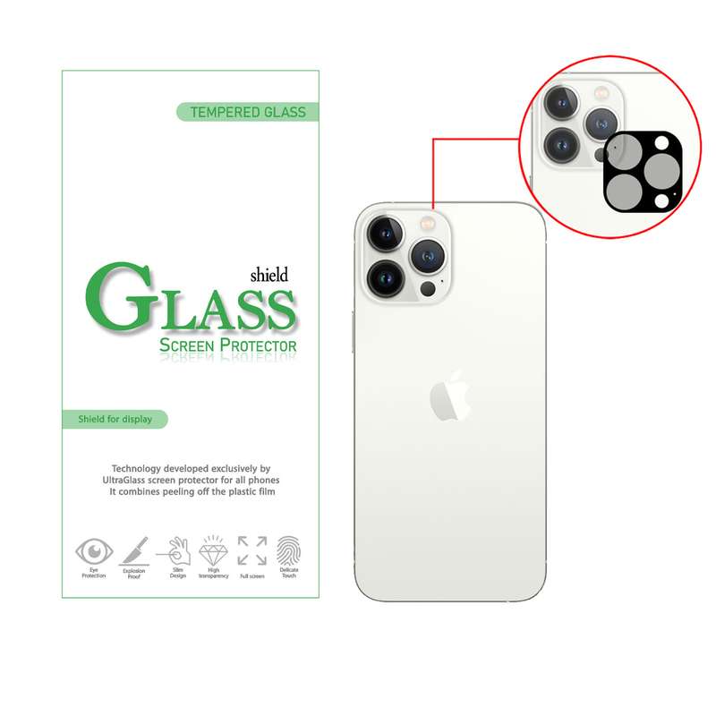 محافظ لنز دوربین شیلد گلس مدل LFUL مناسب برای گوشی موبایل اپل iPhone 13 Pro