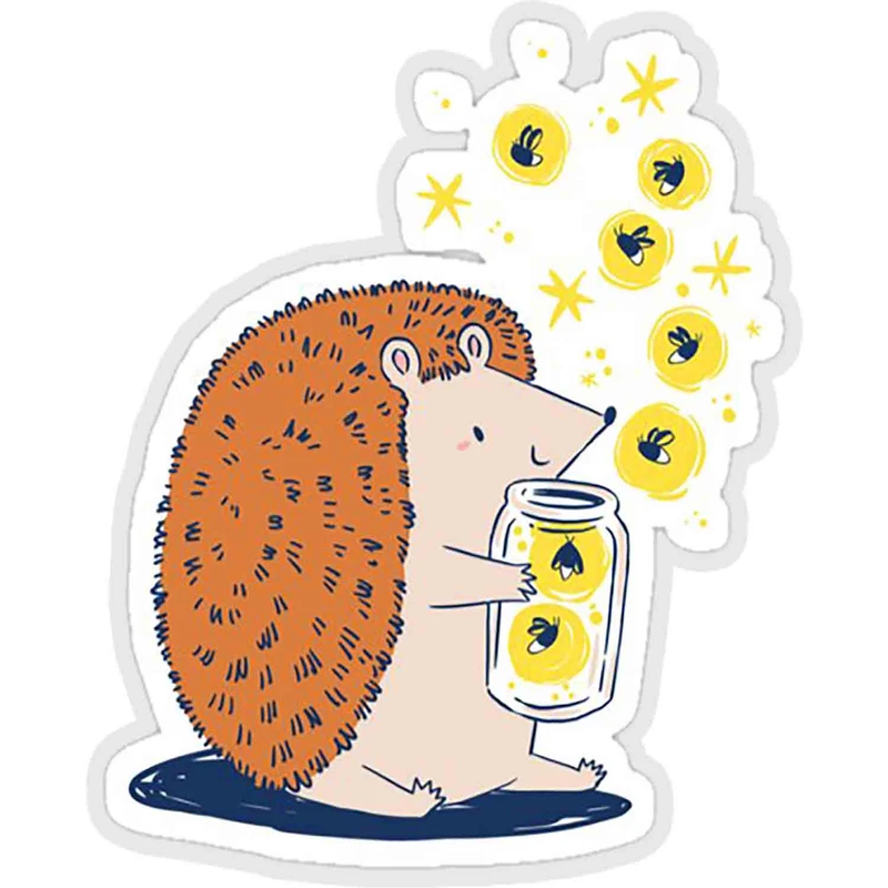 استیکر لپ تاپ طرح little hedgehog and friends کد ST1145