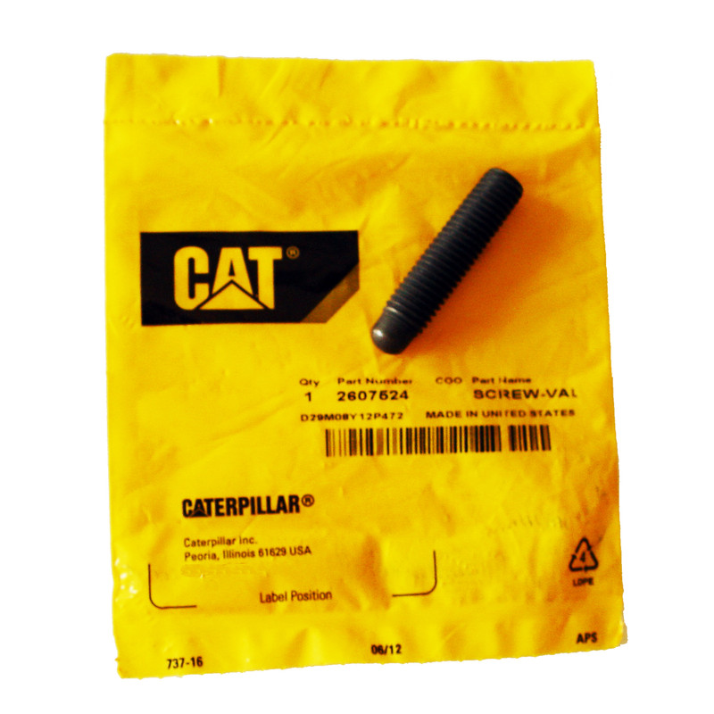 پیچ تنظیم سوپاپ ماشین آلات کاترپیلار کد 2607524