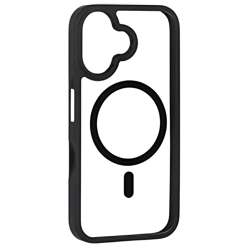 کاور مسیر مدل Clear Magnetic Black safe مناسب برای گوشی موبایل سامسونگ Galaxy A07