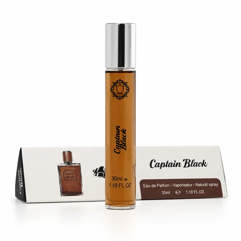 ادو پرفیوم مردانه هارلینگن مدل Captain Black با رایحه گرم حجم 35 میلی لیتر