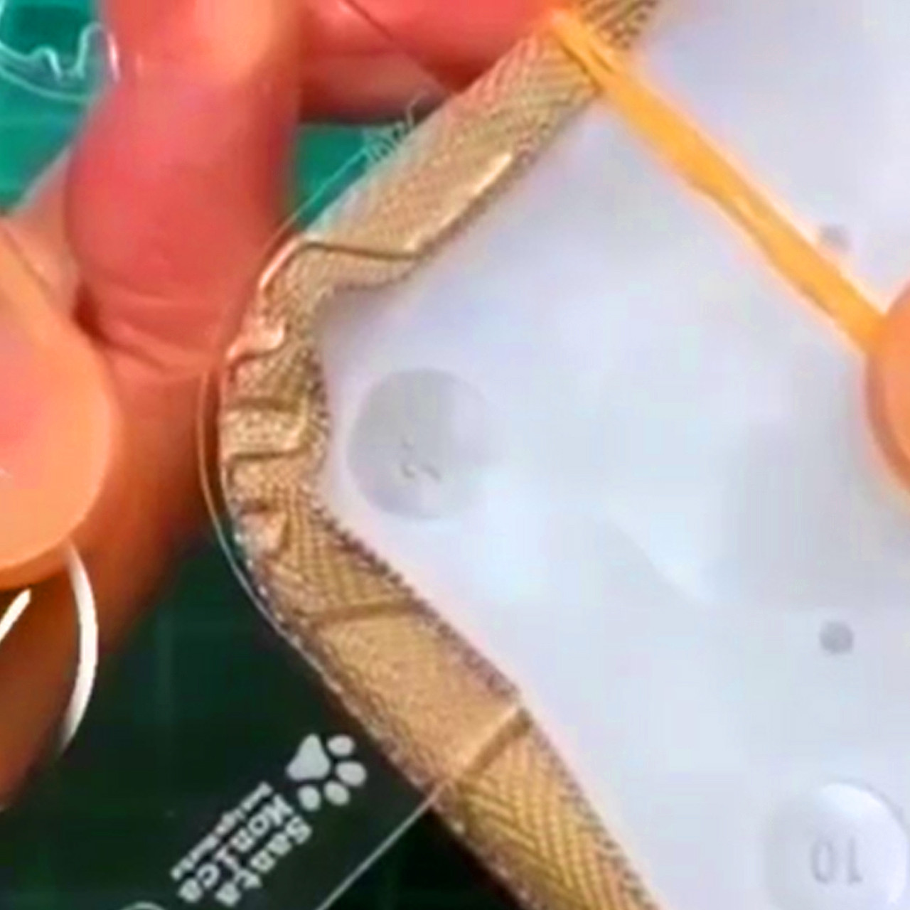 شابلون زیپ چرم دوزی مدل W3