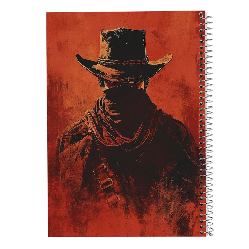 دفتر ژورنال نویسی 50 برگ مدوپد مدل نقطه ای طرح رد دد red dead کد DF13521