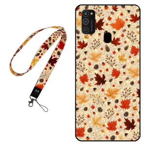 Megafone Fall 0017 Cover For Samsung Galaxy M21 2021 Mobile Neckband