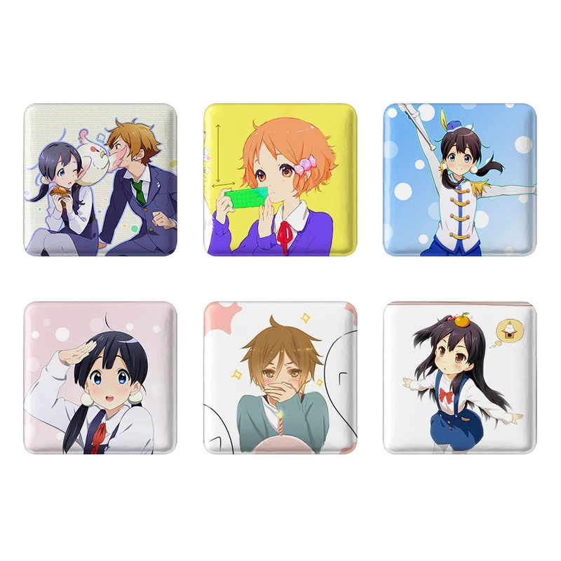 مگنت خندالو طرح انیمه فروشگاه تاماکو Tamako Market کد 1526B مجموعه 6 عددی