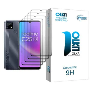 Cooling Olka Glass MIX004 Screen Protector For Realme C25s Pack Of 4