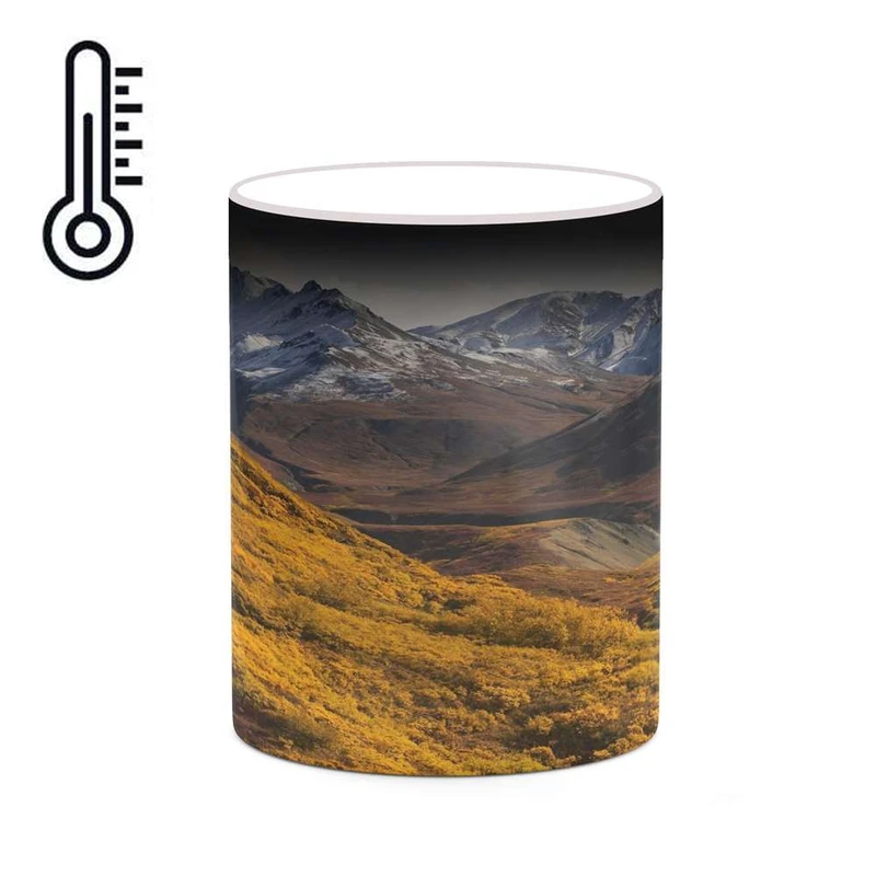 ماگ حرارتی کاکتی مدل منظره پاییزی کد mgh18575