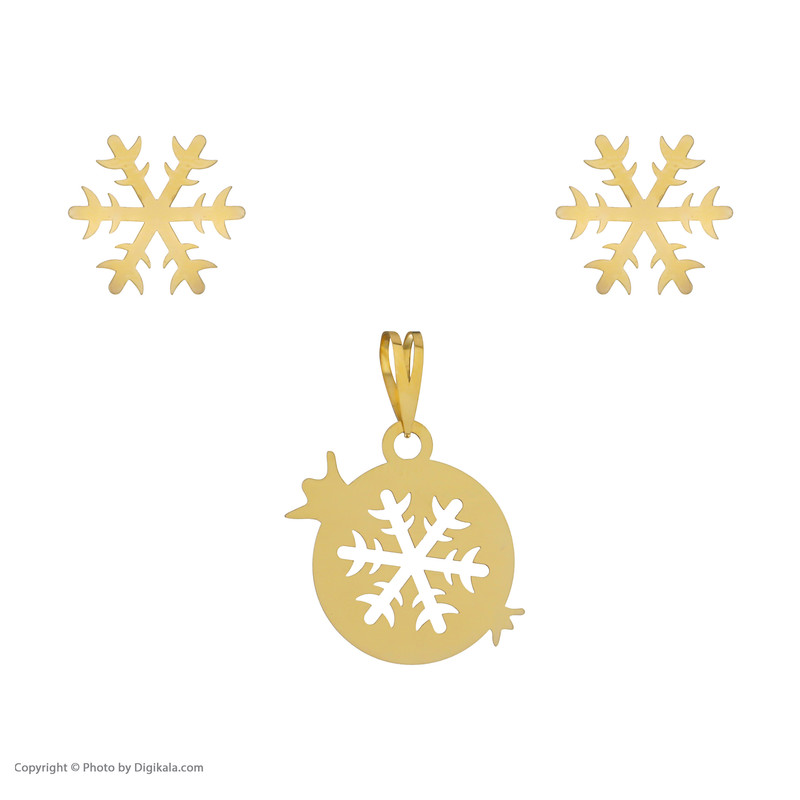 ست طلا 18 عیار زنانه مایا ماهک مدل MS0646