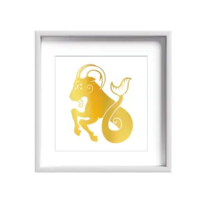 تابلو طلاکوب زرکات طرح ماه تولد دی مدل Capricorn 2