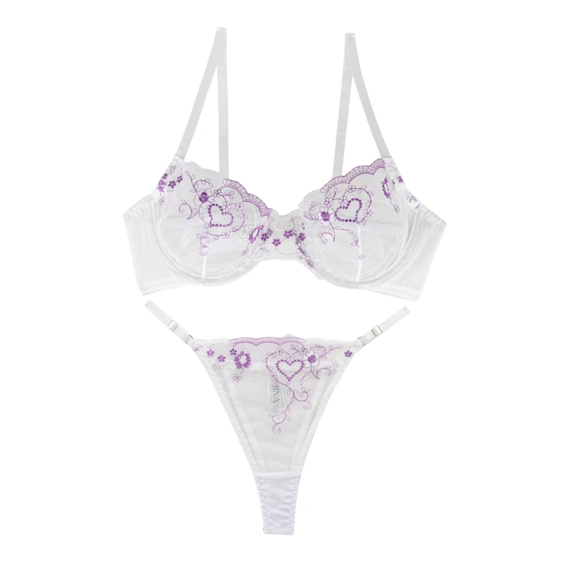 ست شورت و سوتین زنانه ژینا مدل توری کد 1148