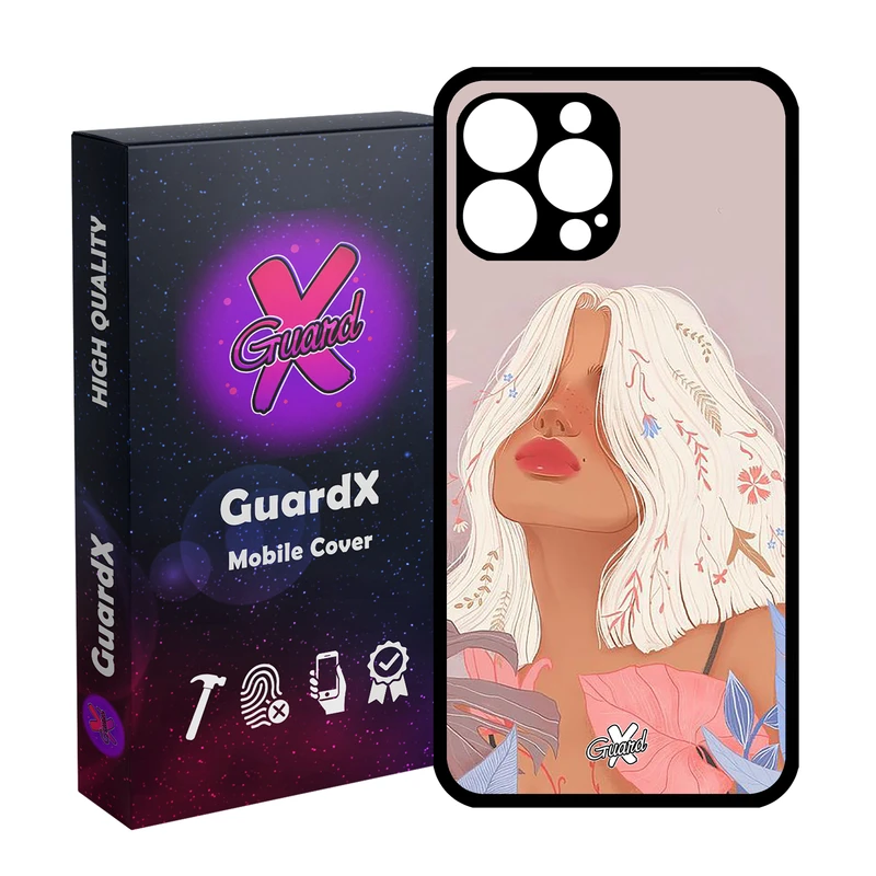 کاور گارد ایکس طرح دختر مدل Glass10343 مناسب برای گوشی موبایل اپل iPhone 14 Pro Max
