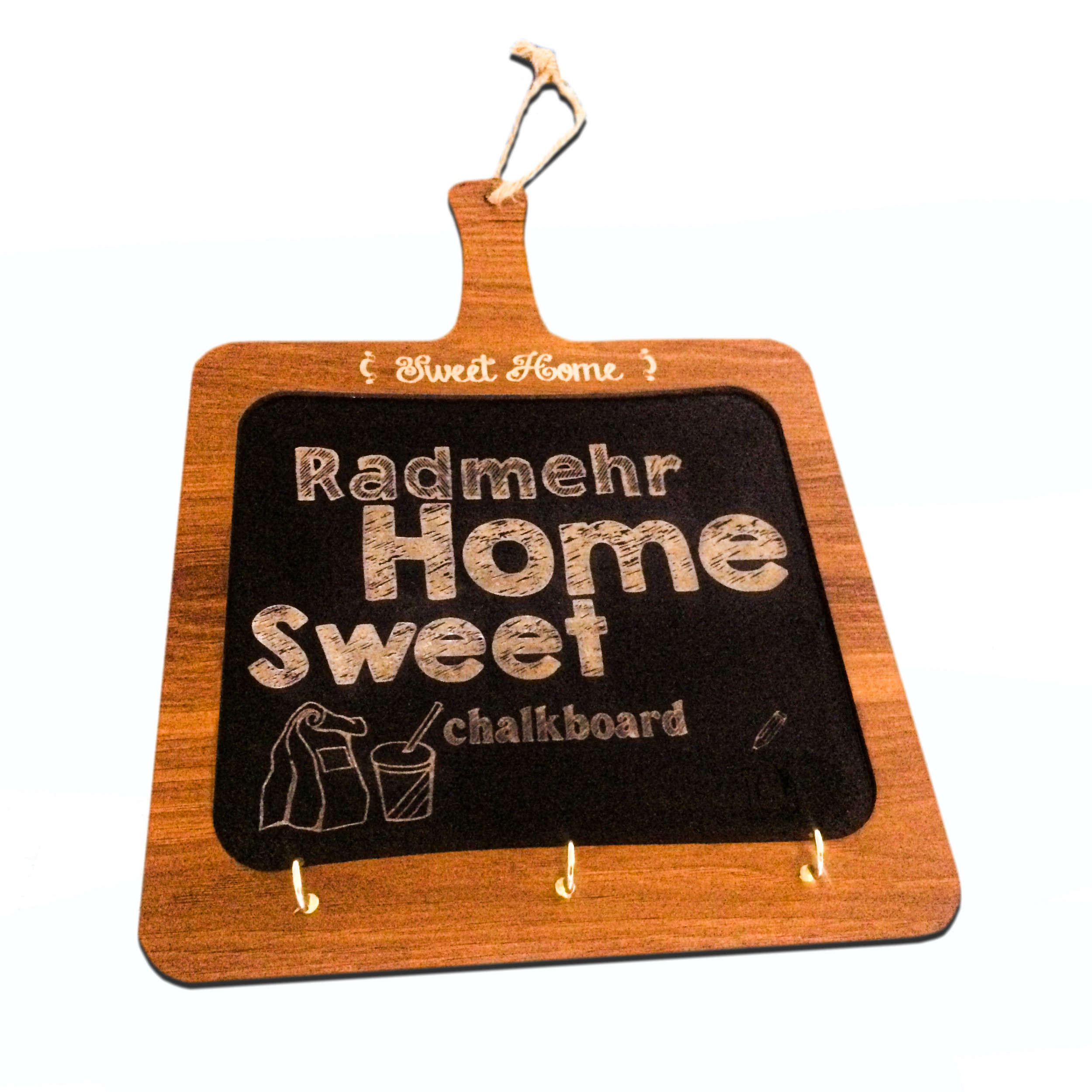 تخته سیاه رادمهر مدل Sweet Home سایز 24×33 سانتی متر