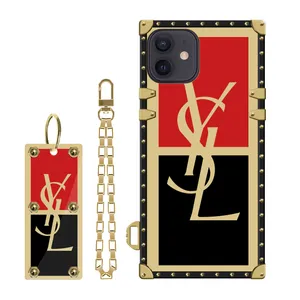 YSL box cover suitable for Apple iPhone 11 mobile phone with pendant