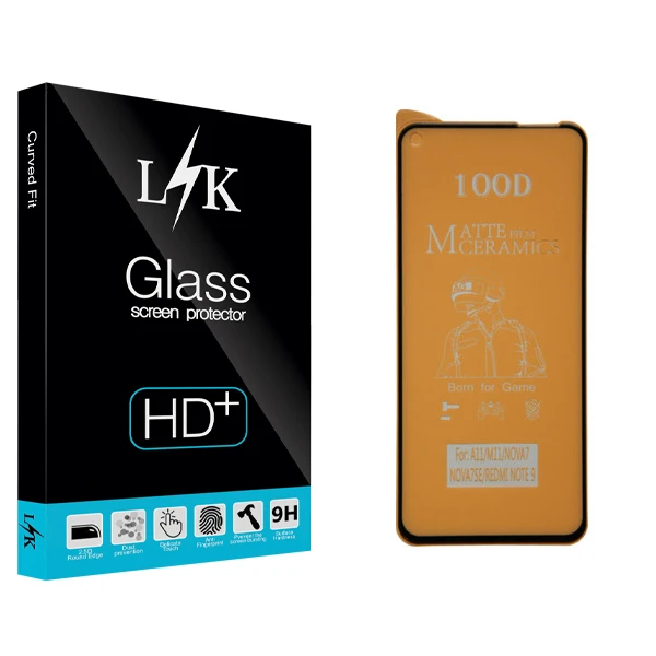 محافظ صفحه نمایش مات ال کی مدل Hard glass مناسب برای گوشی موبایل شیائومی Redmi Note 9