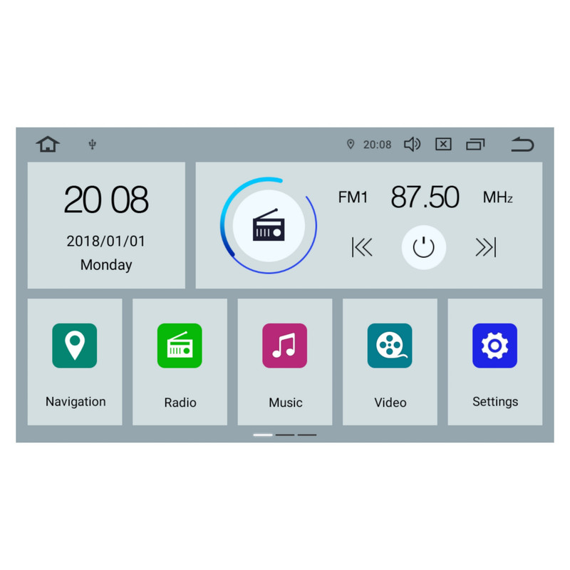 مانیتور خودرو راک مدل اندروید مناسب برای تیبا -2