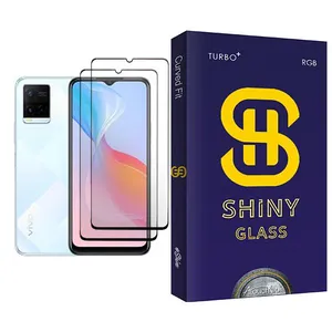 Atouchbo Shiny Glass2 Ceramics Screen Protector For  Y21 Pack Of 2