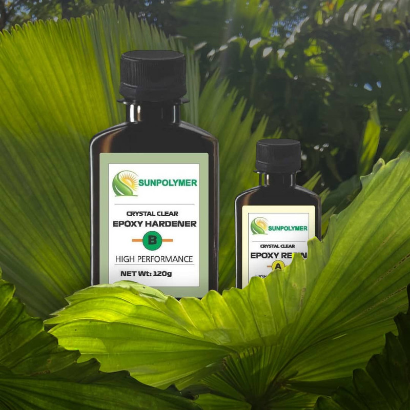 رزین اپوکسی سانپلیمر مدل AB وزن 180 گرم به همراه هاردنر