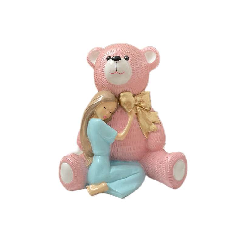 مجسمه مدل دختر و خرس کد001