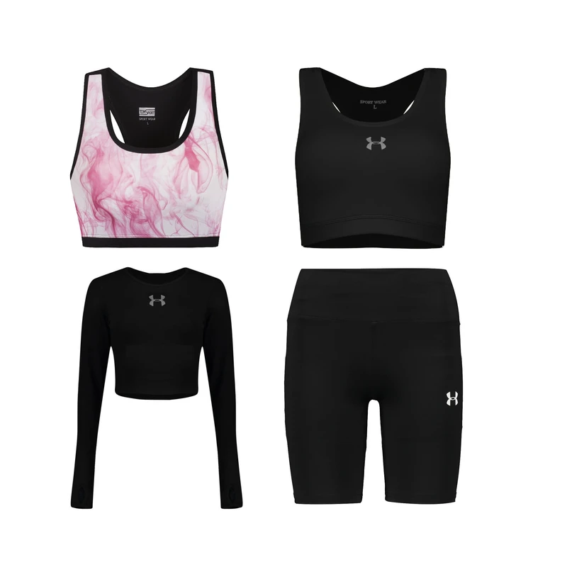 ست چهار تکه لباس ورزشی زنانه مدل 1801-1902-69-63