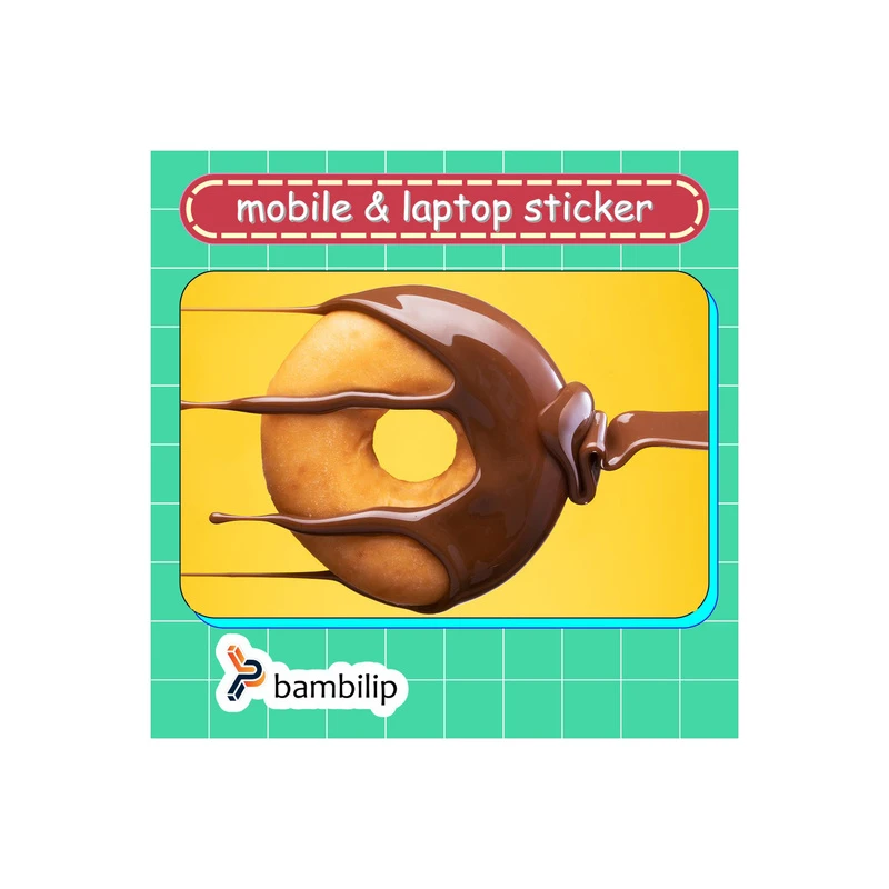 استیکر بامبیلیپ مدل کارت عابر طرح شکلات و دونات کد 5694614