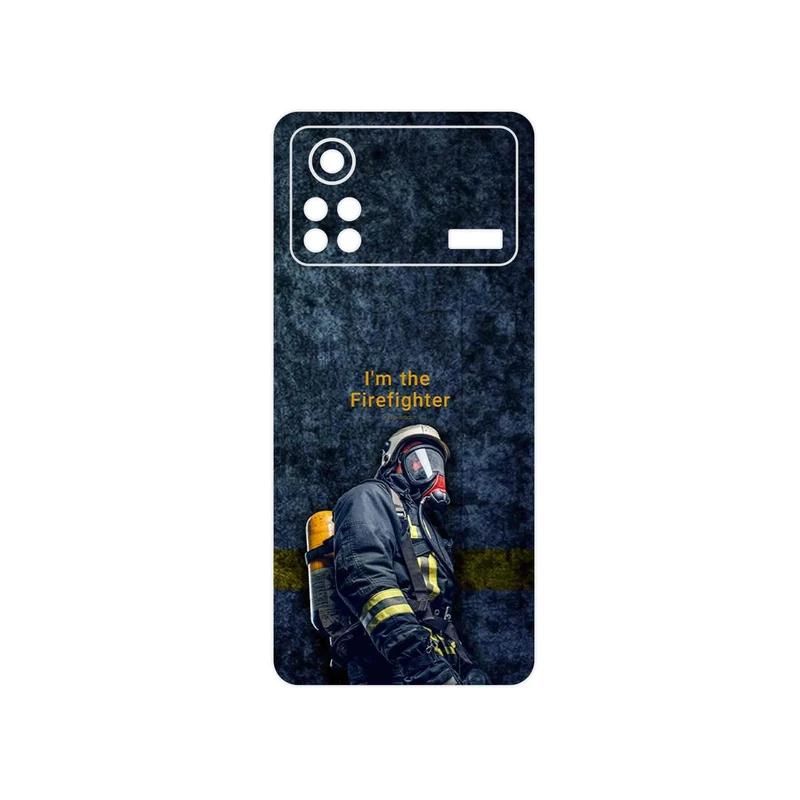 برچسب پوششی ماهوت مدل Firefighter مناسب برای گوشی موبایل شیائومی Poco X4 Pro 5G