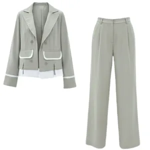 ست کت و شلوار رسمی زنانه مدل مریم کد VIUUXX566