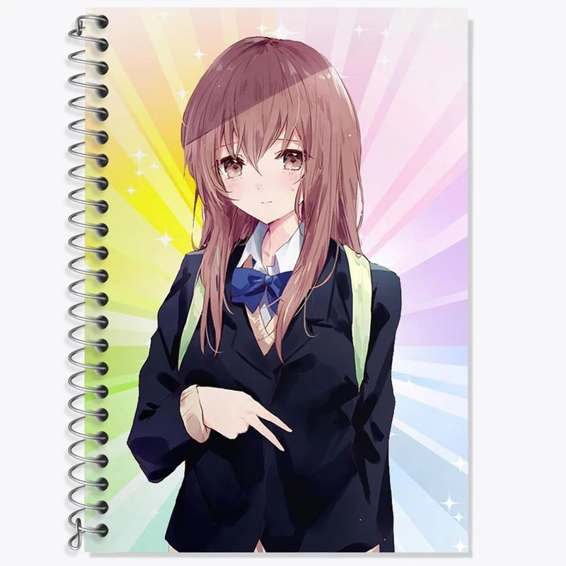 دفتر لغت 50 برگ خندالو مدل شوکو نیشیمیا انیمه سایلنت ویس A Silent Voice کد 15822