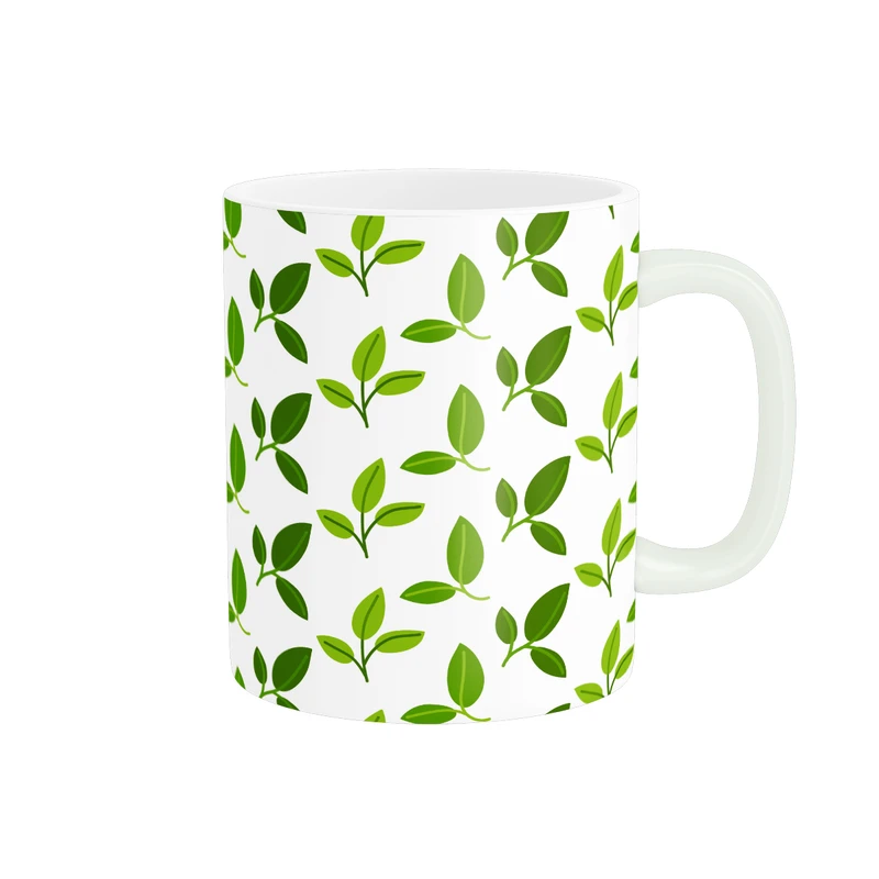 ماگ پاد آفرین طرح برگ های مینیمال 10 کد MD-T68