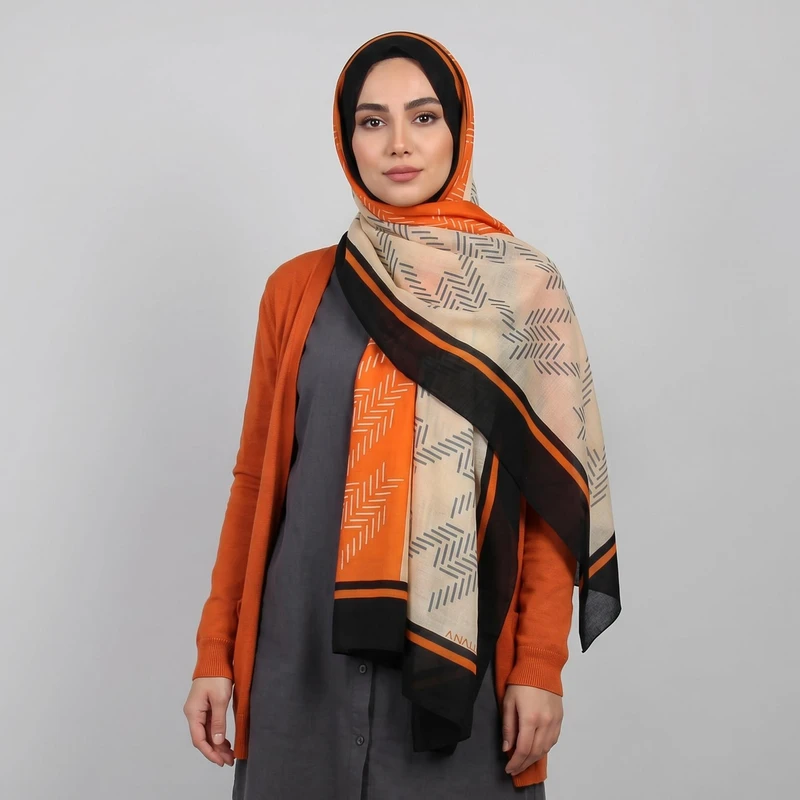 شال زنانه آنالیا مدل نخی پیچازی کد 9097