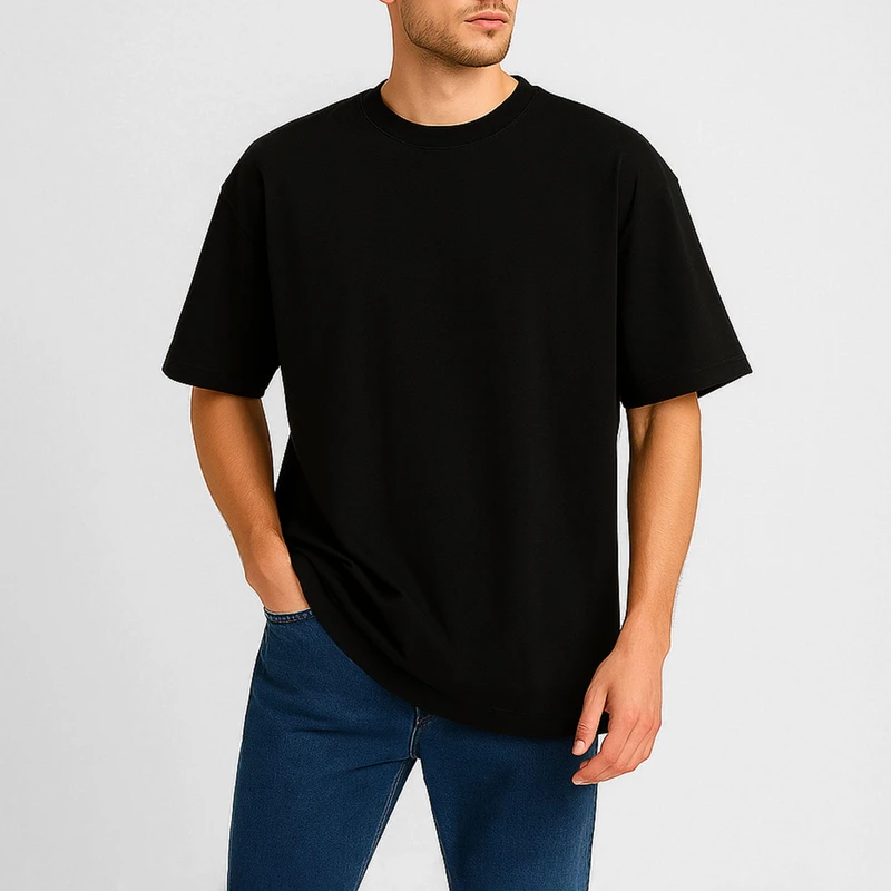 تی شرت آستین کوتاه اورسایز مردانه باینت مدل 811-1