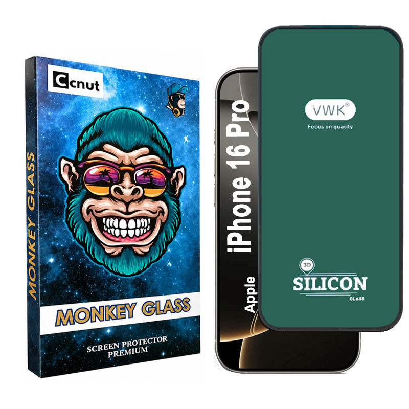 محافظ صفحه نمایش دورسیلیکونی کوکونات مدل VWK-MNK مناسب برای گوشی موبایل اپل iPhone 16 Pro