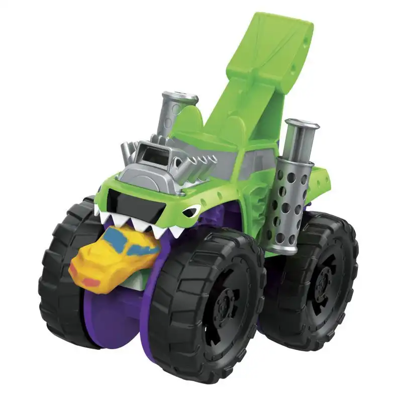 خمیر بازی هاسبرو مدل Play-Doh Chompin Monster Truck کد F1322 مجموعه 7 عددی