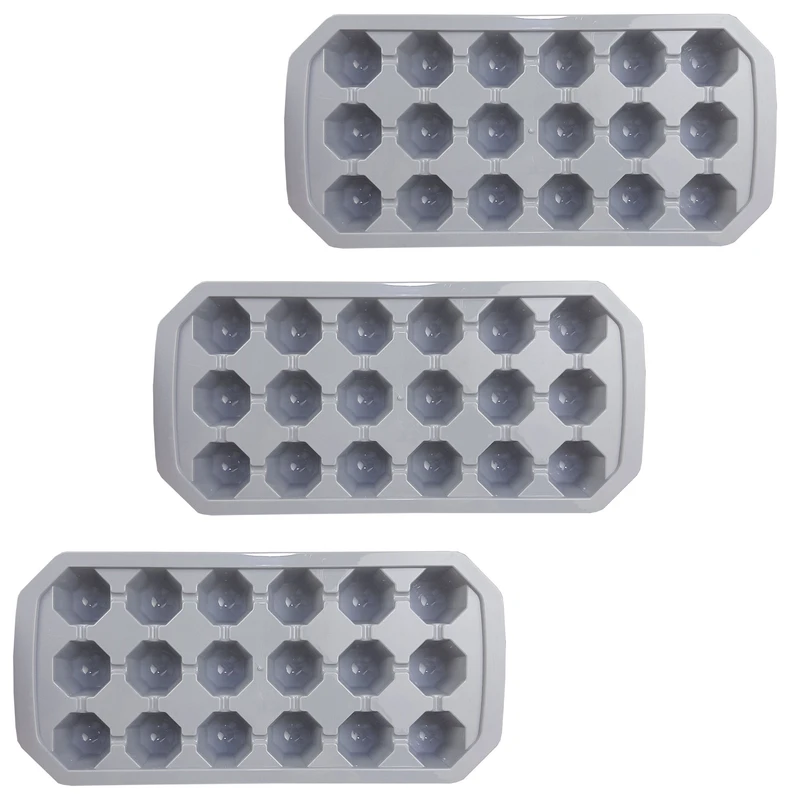 قالب یخ لاولی پلاست مدل 18 خانه کد DY-1107T مجموعه 3 عددی