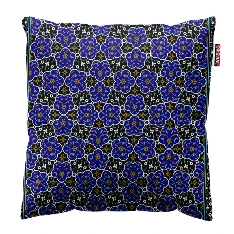  کوسن پاد آفرین طرح گل کد 3604 سایز 40*40 سانتی متر