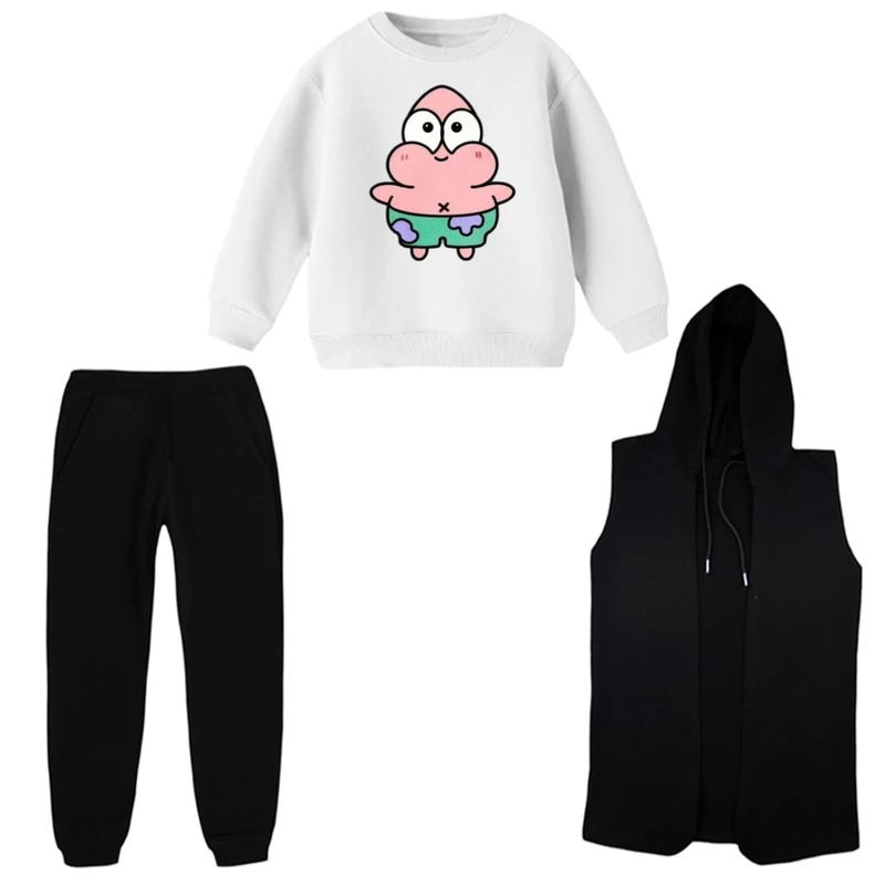 ست 3 تکه لباس راحتی بچگانه مدل پاتریک تپل  